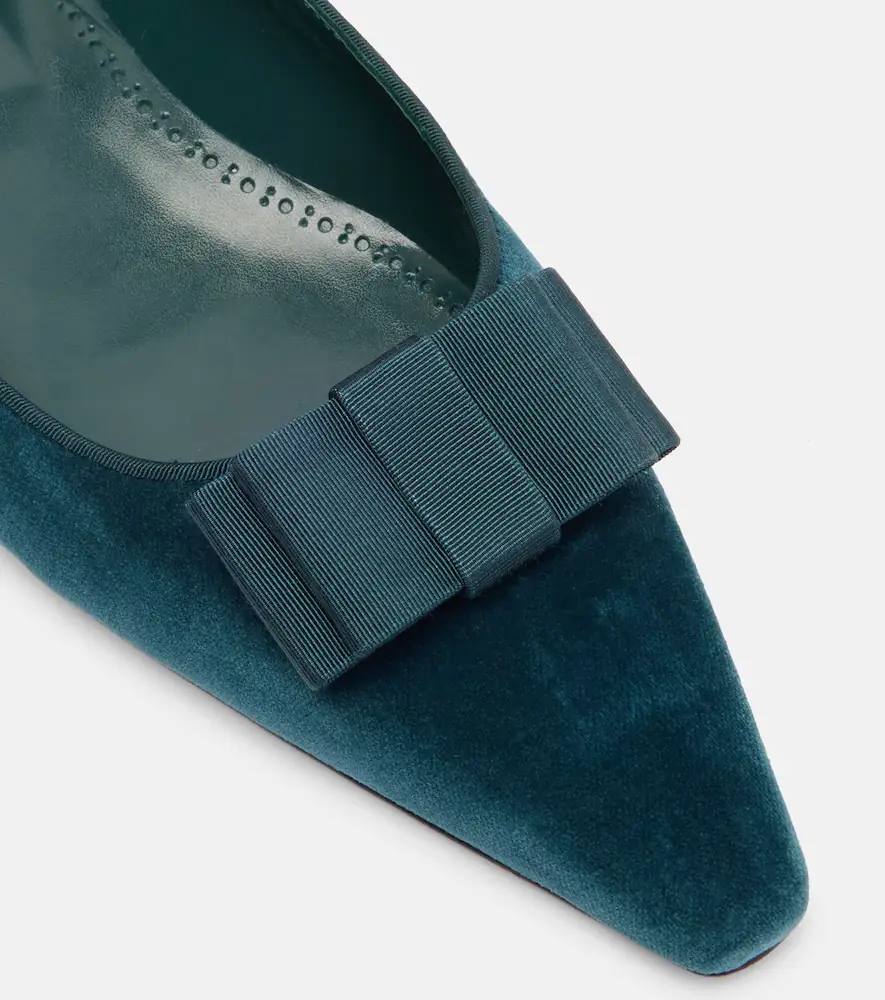 Manolo Blahnik Reador velvet ballet flats | Thumbnail 3