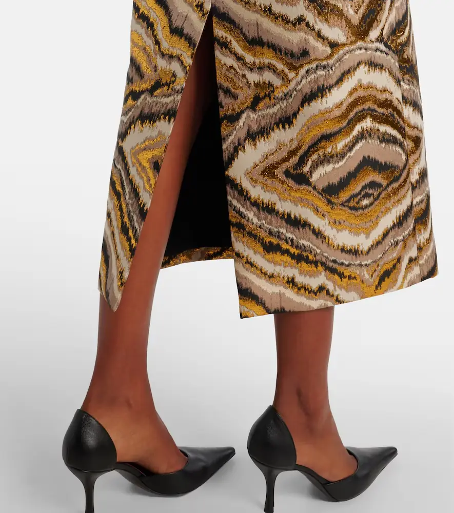 Markarian Gloria off-shoulder jacquard midi dress | Thumbnail 3 Markarian Gloria off-shoulder jacquard midi dress | Thumbnail 3