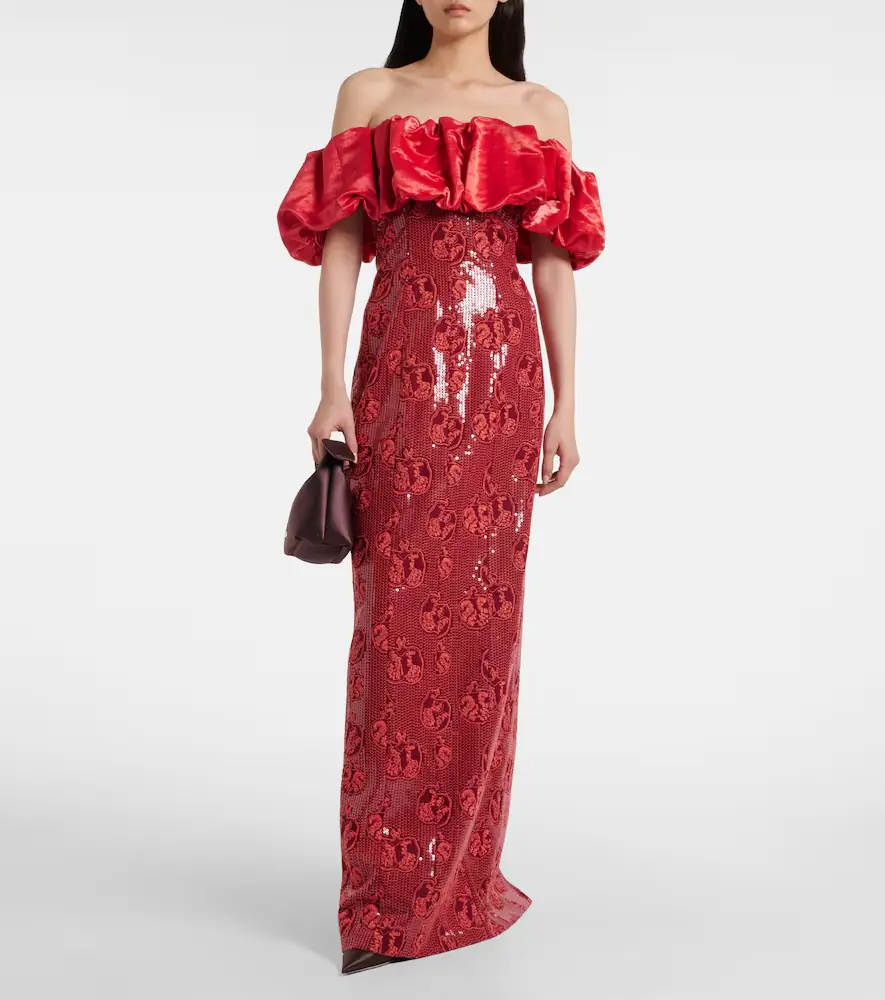 Markarian Rowan sequined off-shoulder bustier gown | Thumbnail 2 Markarian Rowan sequined off-shoulder bustier gown | Thumbnail 2