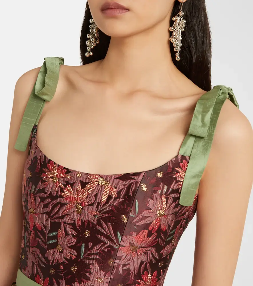 Markarian Acacia floral brocade cocktail dress | Thumbnail 3 Markarian Acacia floral brocade cocktail dress | Thumbnail 3