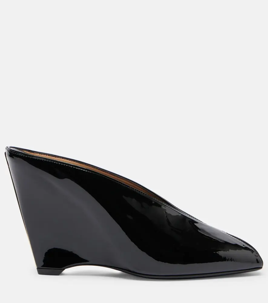 Ferragamo Alicia 95 patent leather wedge mules | Thumbnail 3 Ferragamo Alicia 95 patent leather wedge mules | Thumbnail 3