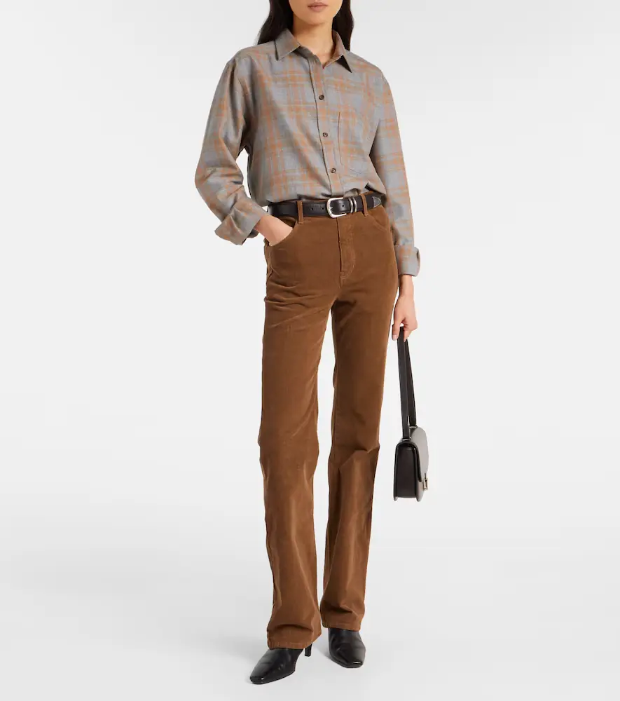 Nili Lotan Joan high-rise cotton-blend corduroy flared pants | Thumbnail 3