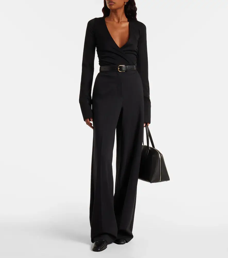 Max Mara Nigella draped wool bodysuit | Thumbnail 2 Max Mara Nigella draped wool bodysuit | Thumbnail 2