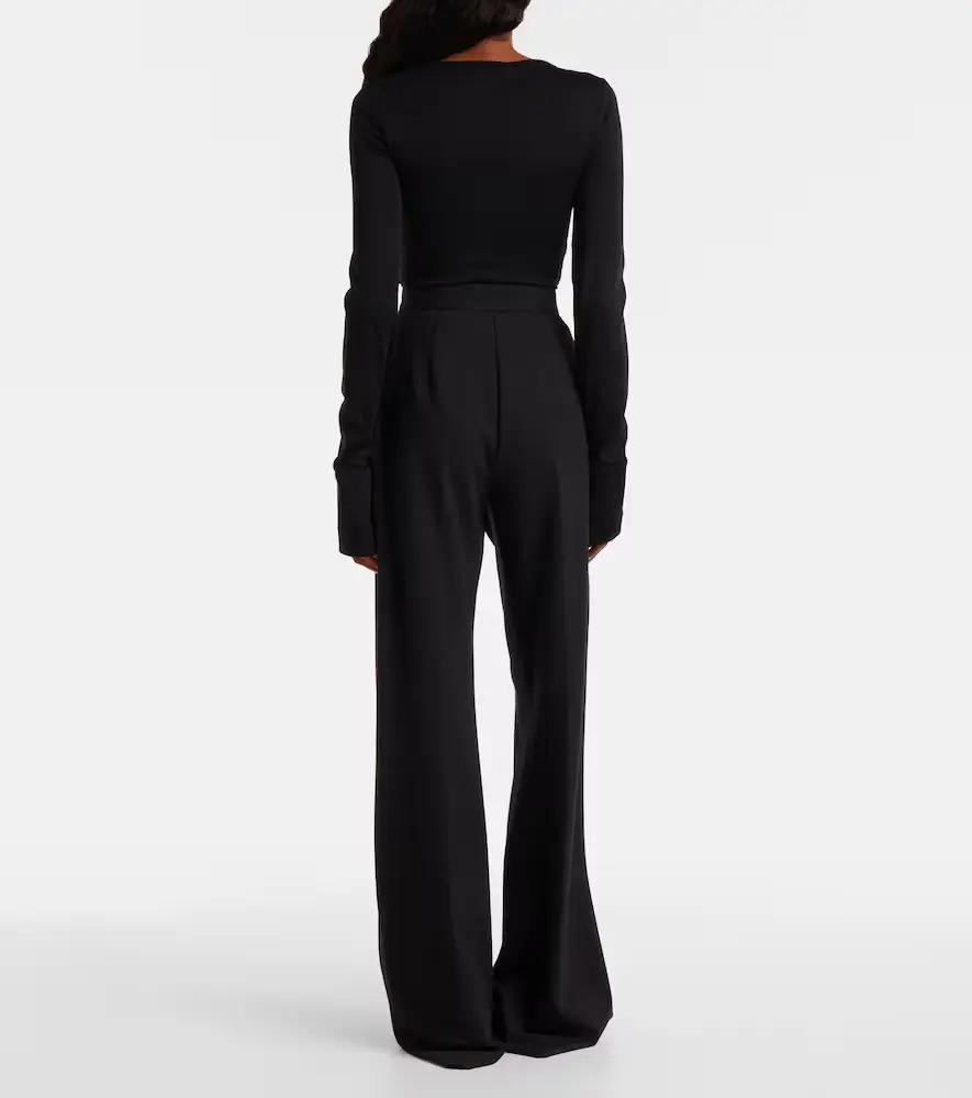 Max Mara Nigella draped wool bodysuit | Thumbnail 6 Max Mara Nigella draped wool bodysuit | Thumbnail 6