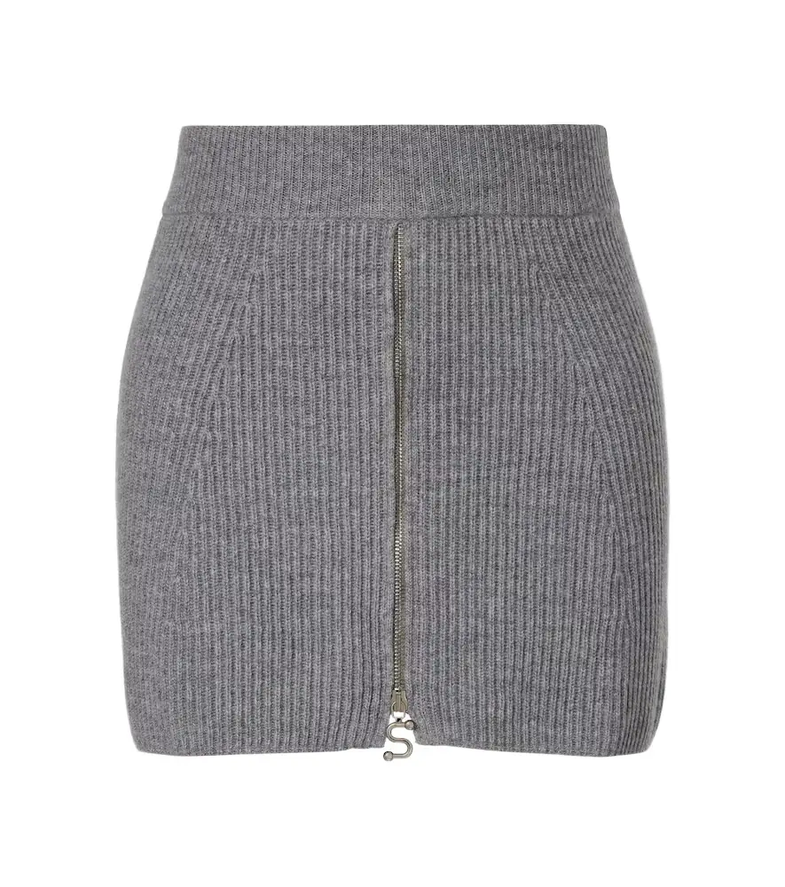 Sportmax Refolo wool and cashmere miniskirt