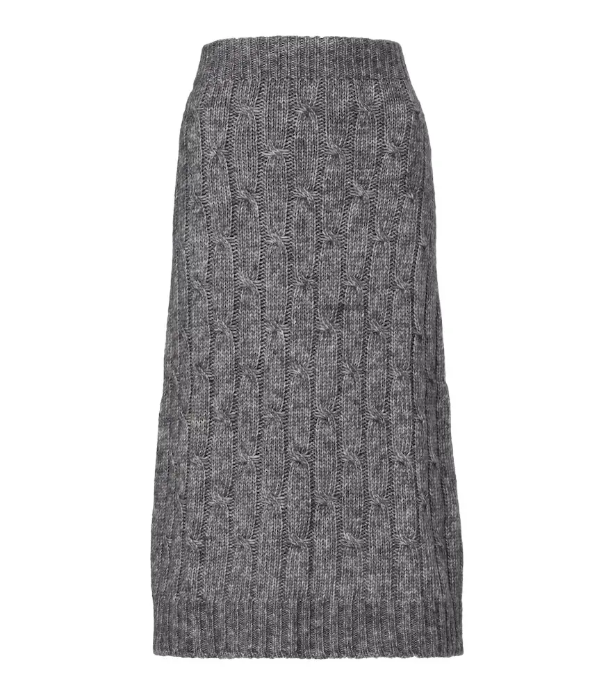 'S Max Mara Otello cotton and wool-blend midi skirt | Image 1 'S Max Mara Otello cotton and wool-blend midi skirt | Image 1