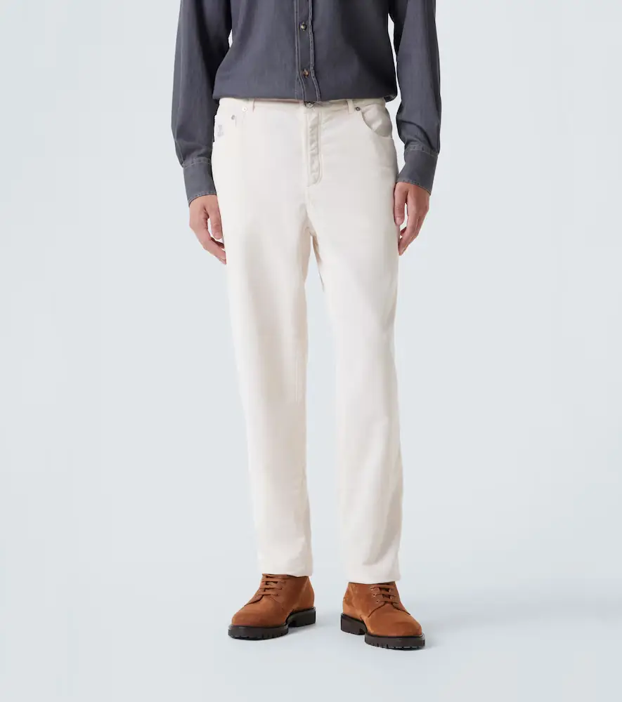 Brunello Cucinelli Cotton corduroy straight pants | Thumbnail 4 Brunello Cucinelli Cotton corduroy straight pants | Thumbnail 4