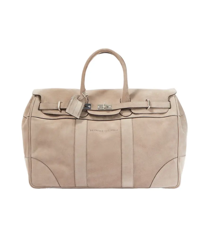 Brunello Cucinelli Suede duffel bag | Image 1 Brunello Cucinelli Suede duffel bag | Image 1