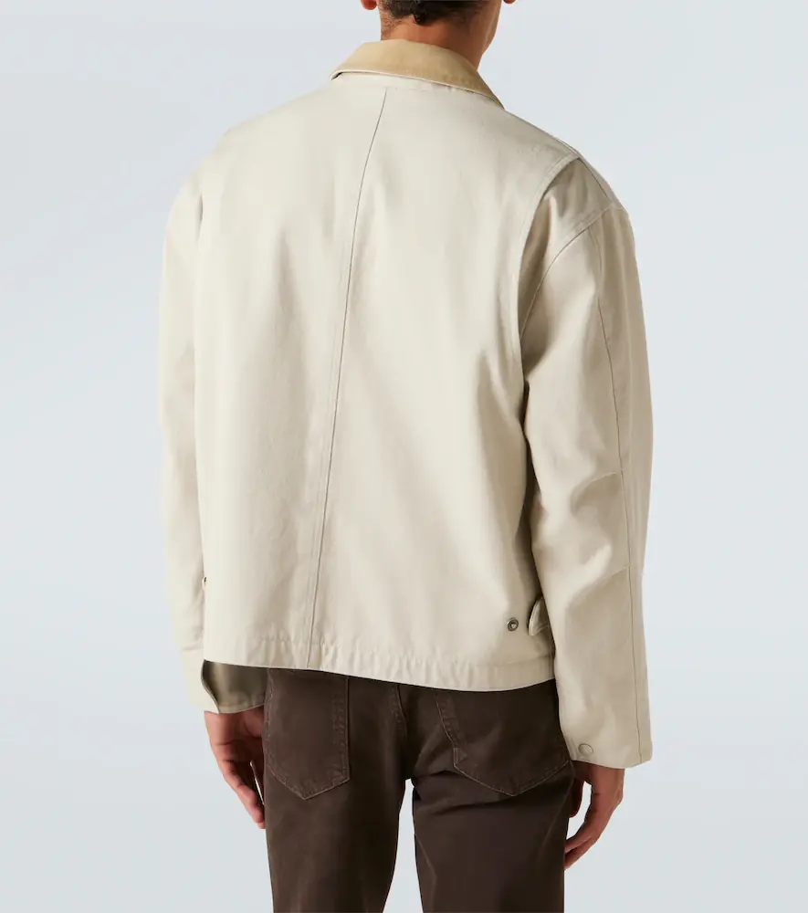 Tom Ford Suede-trimmed cotton canvas jacket | Thumbnail 5