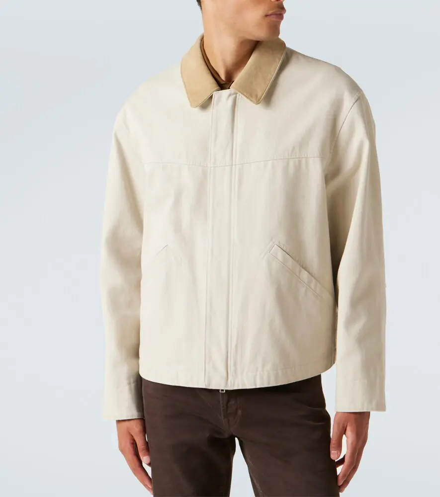 Tom Ford Suede-trimmed cotton canvas jacket | Thumbnail 6