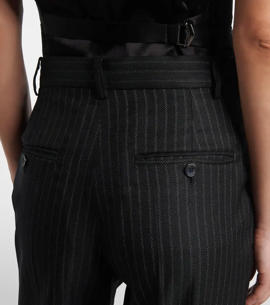 Isabel Marant Noanda pinstriped wool-blend straight pants | Thumbnail 6 Isabel Marant Noanda pinstriped wool-blend straight pants | Thumbnail 6
