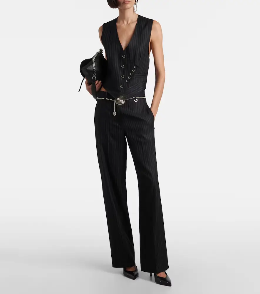 Isabel Marant Nicky pinstripe wool-blend vest | Thumbnail 3 Isabel Marant Nicky pinstripe wool-blend vest | Thumbnail 3