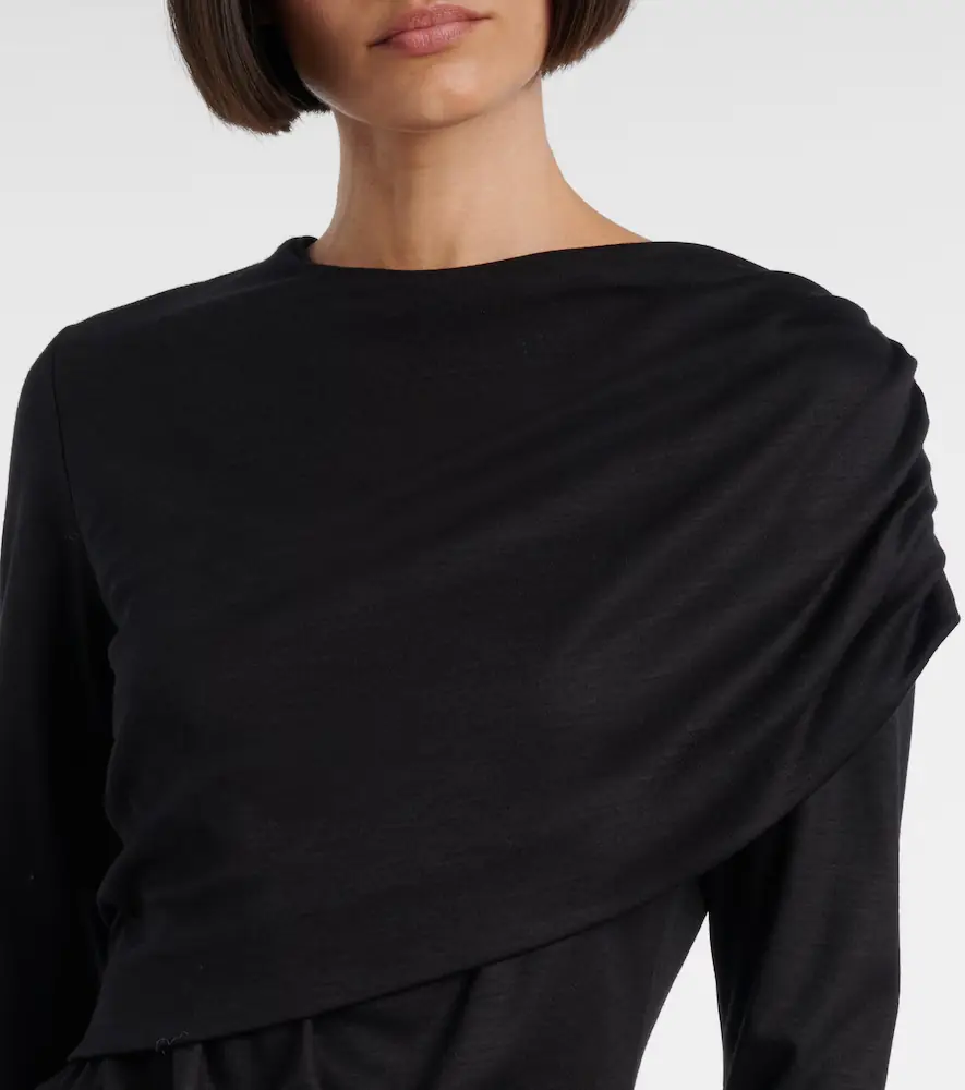 Isabel Marant Asna draped virgin wool top | Thumbnail 3 Isabel Marant Asna draped virgin wool top | Thumbnail 3