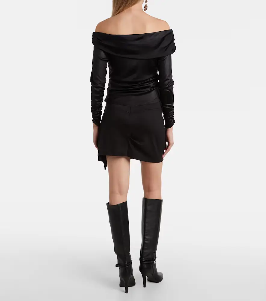 Isabel Marant Rosaria draped virgin wool miniskirt | Thumbnail 4 Isabel Marant Rosaria draped virgin wool miniskirt | Thumbnail 4
