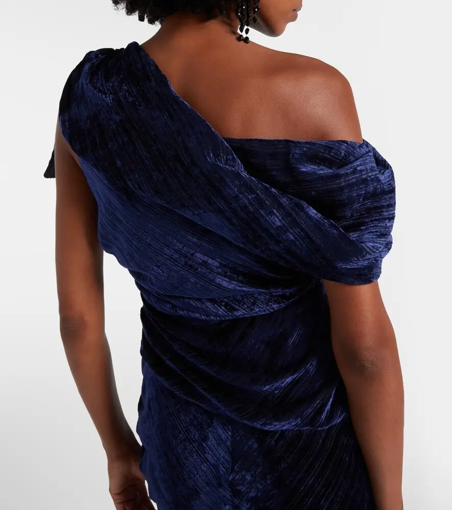 Isabel Marant Cyane one-shoulder velvet midi dress | Thumbnail 5