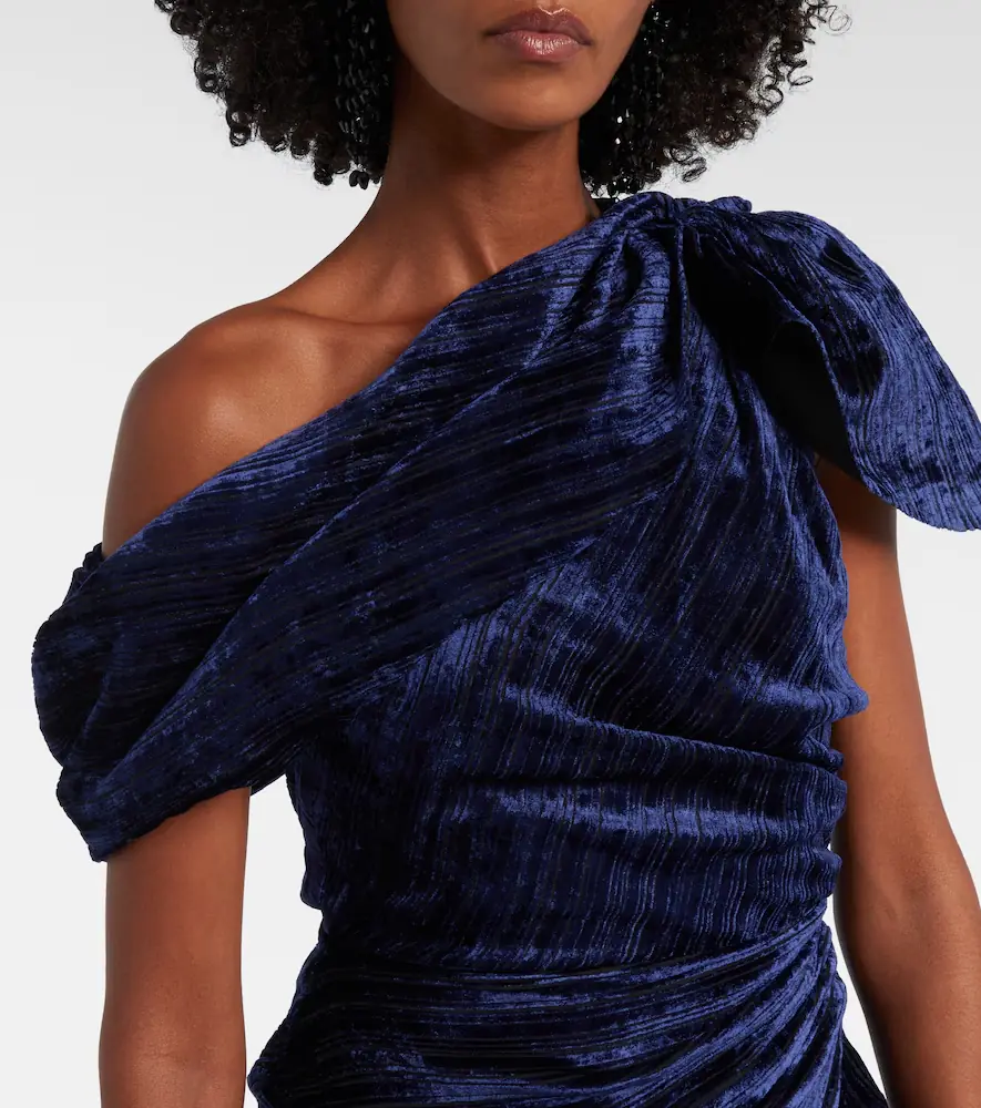 Isabel Marant Cyane one-shoulder velvet midi dress | Thumbnail 6