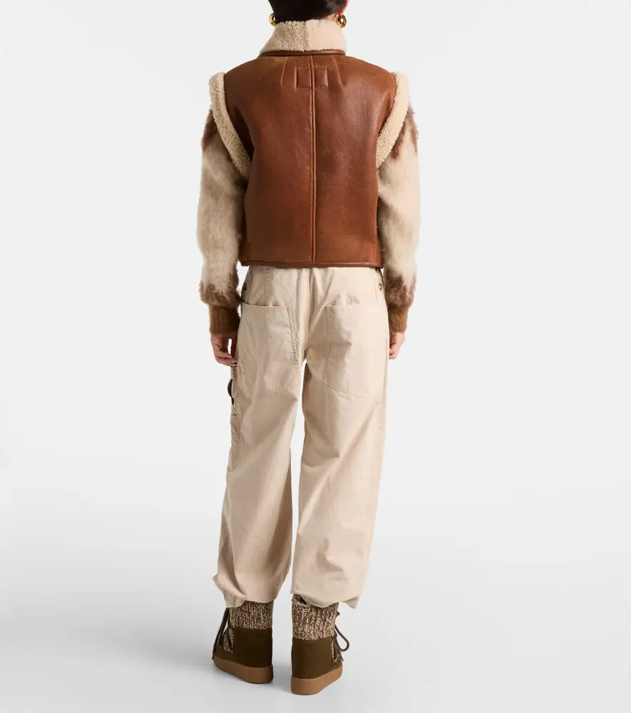 Isabel Marant Alime shearling-trimmed leather vest | Thumbnail 6 Isabel Marant Alime shearling-trimmed leather vest | Thumbnail 6