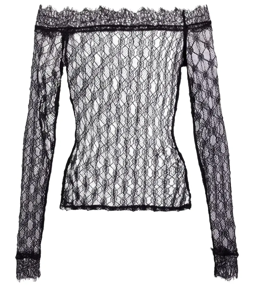 Isabel Marant Marlene off-shoulder lace top