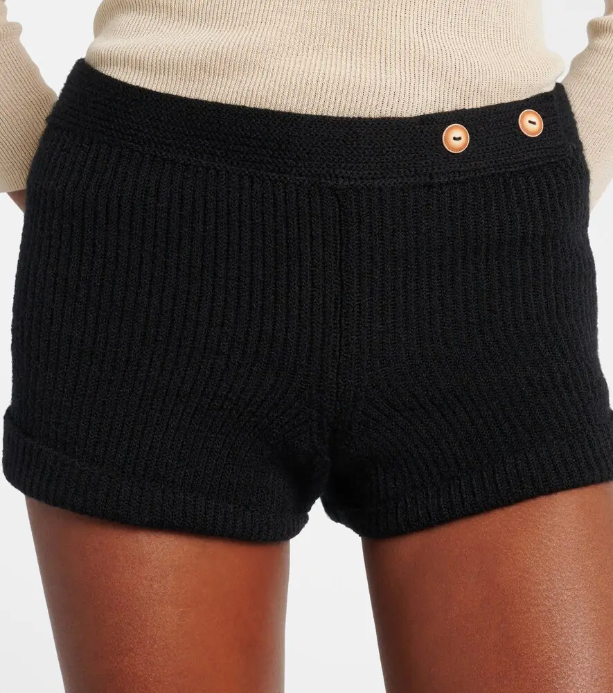 Isabel Marant Diha knitted wool-blend shorts | Thumbnail 2