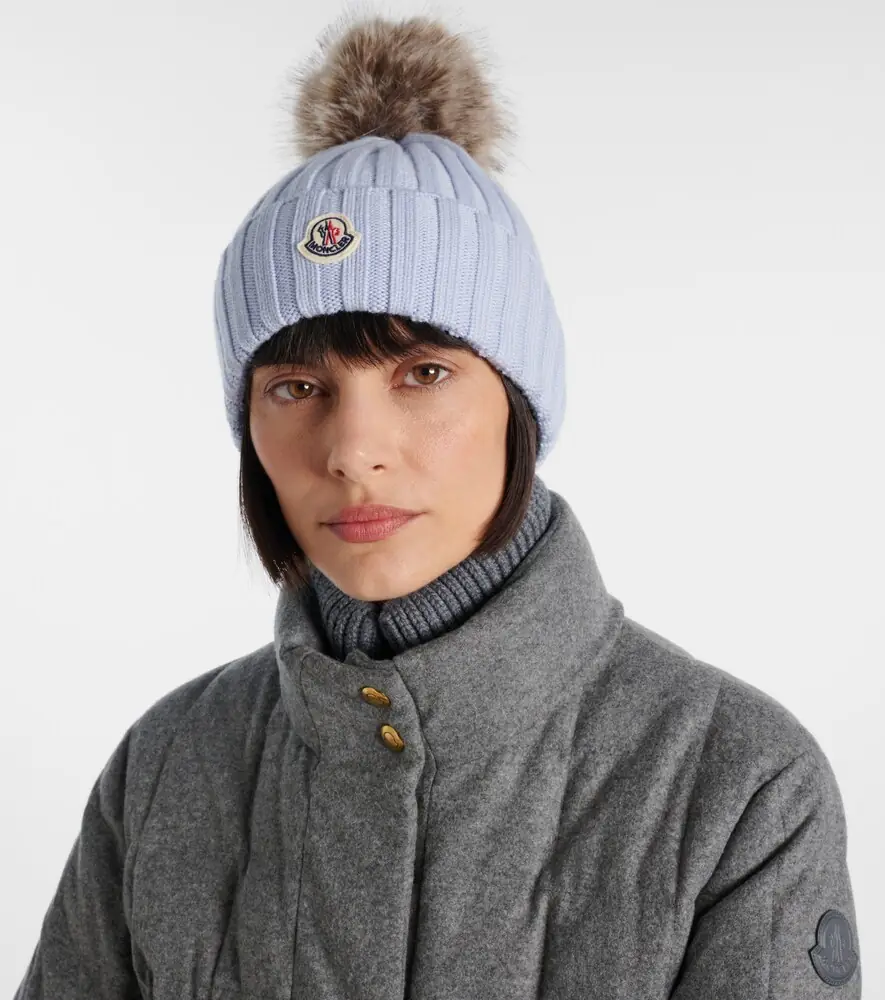 Moncler Ribbed-knit virgin wool beanie | Thumbnail 4
