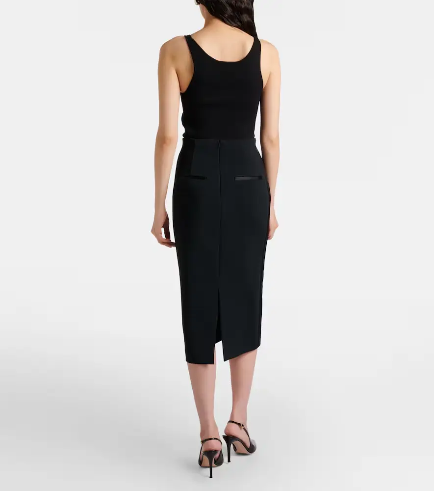 Max Mara Pece crêpe pencil skirt | Thumbnail 5 Max Mara Pece crêpe pencil skirt | Thumbnail 5