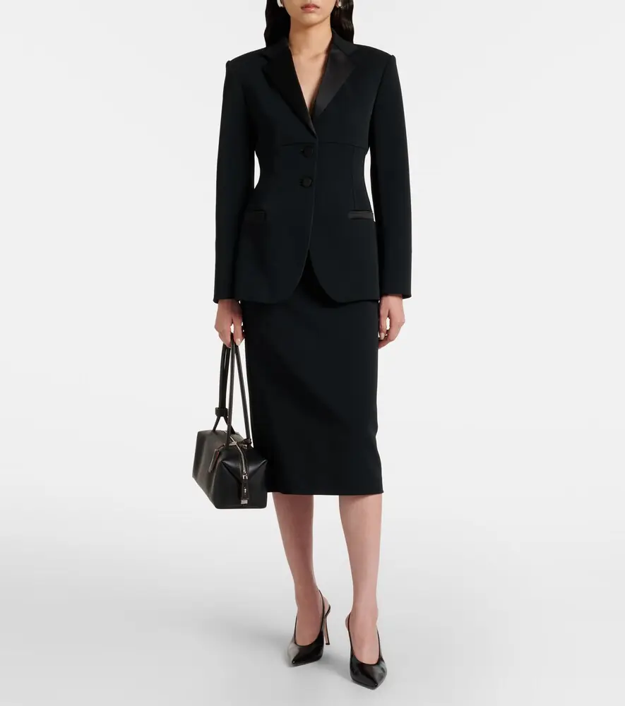 Max Mara Pece crêpe pencil skirt | Thumbnail 6 Max Mara Pece crêpe pencil skirt | Thumbnail 6