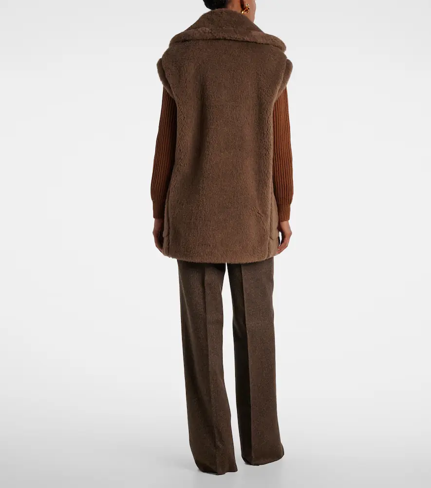 Max Mara Alpaca, wool, and silk Teddy vest | Thumbnail 2 Max Mara Alpaca, wool, and silk Teddy vest | Thumbnail 2