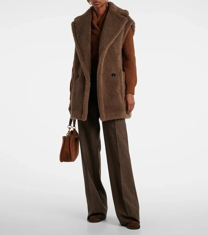 Max Mara Alpaca, wool, and silk Teddy vest | Thumbnail 3 Max Mara Alpaca, wool, and silk Teddy vest | Thumbnail 3