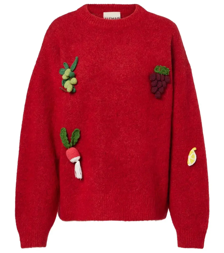 Alemais Alémais Fruitto alpaca, mohair, and wool-blend sweater | Image 1 Alemais Alémais Fruitto alpaca, mohair, and wool-blend sweater | Image 1