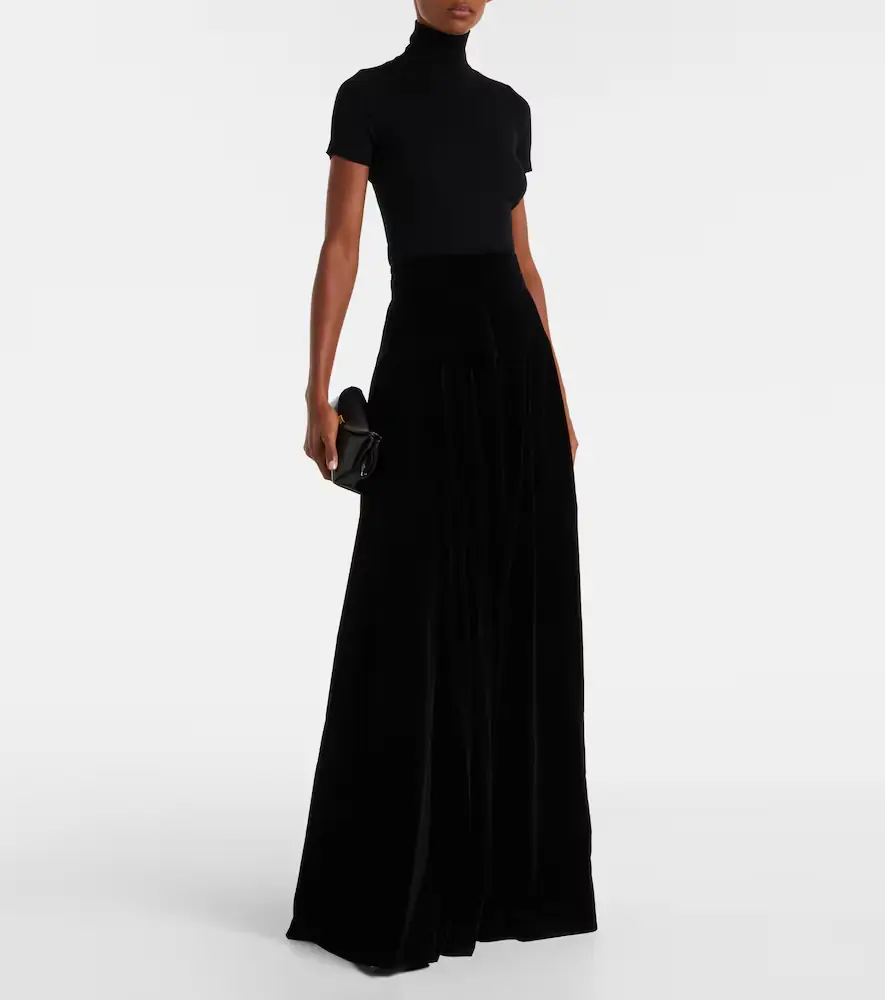 Max Mara Cotton velvet maxi skirt | Thumbnail 2