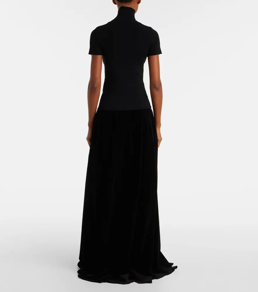 Max Mara Cotton velvet maxi skirt | Thumbnail 3