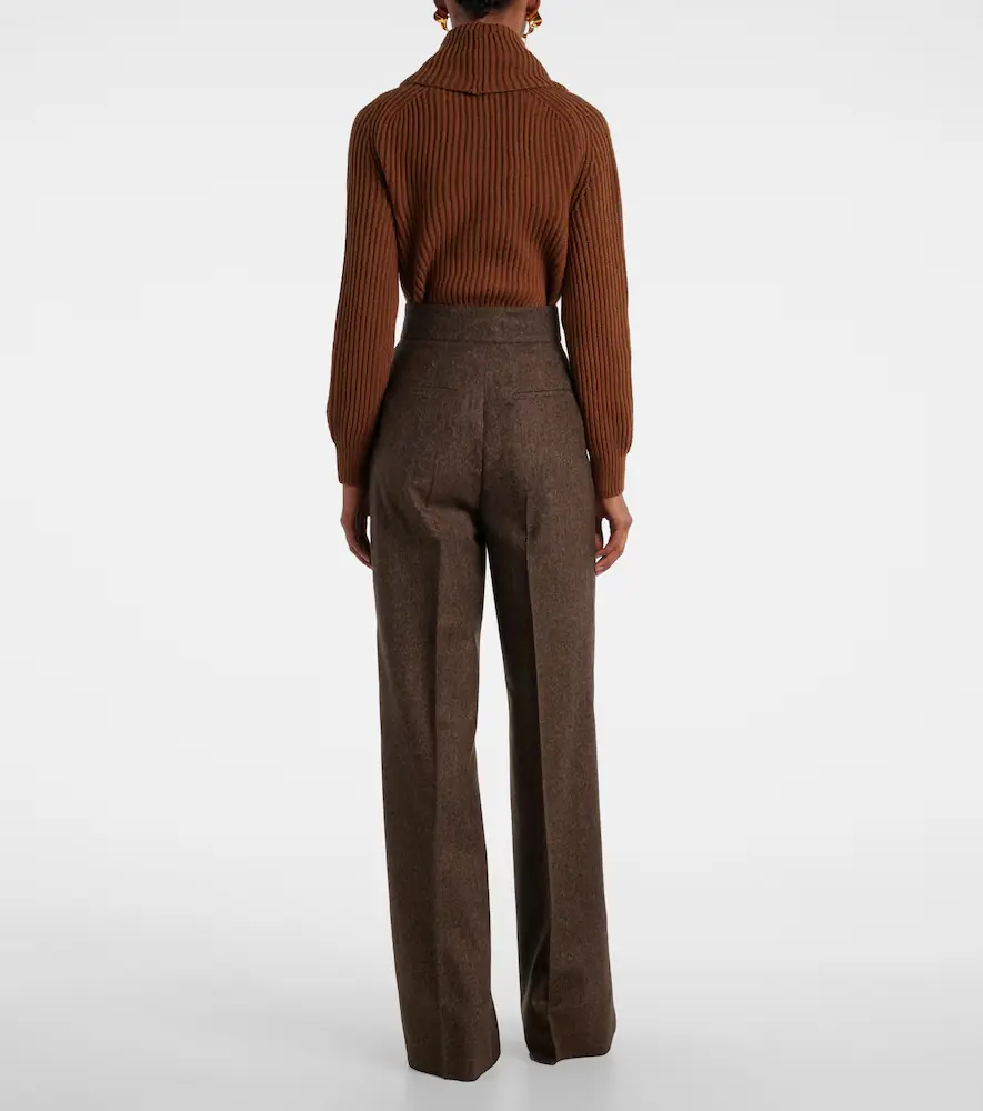 Max Mara Virgin wool straight pants | Thumbnail 3 Max Mara Virgin wool straight pants | Thumbnail 3
