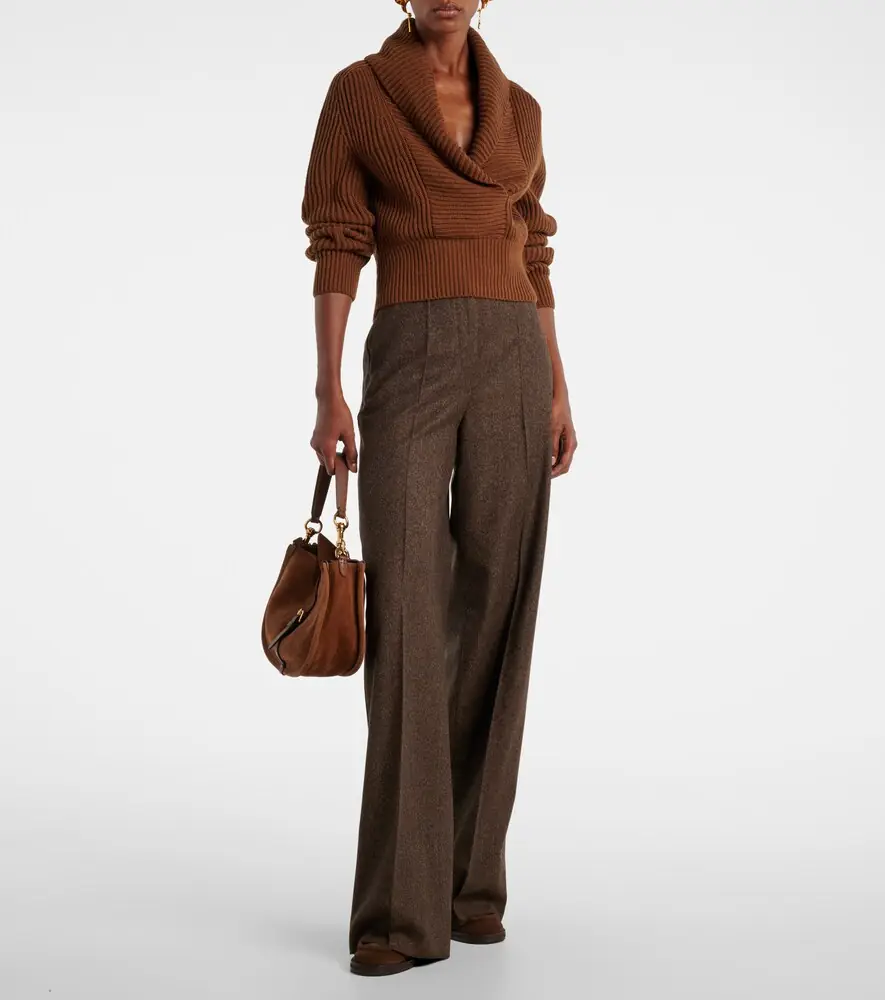 Max Mara Virgin wool straight pants | Thumbnail 4 Max Mara Virgin wool straight pants | Thumbnail 4