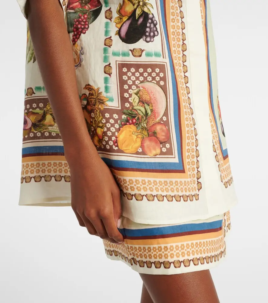 ALÉMAIS Alémais Mercado printed linen shirt | Thumbnail 3
