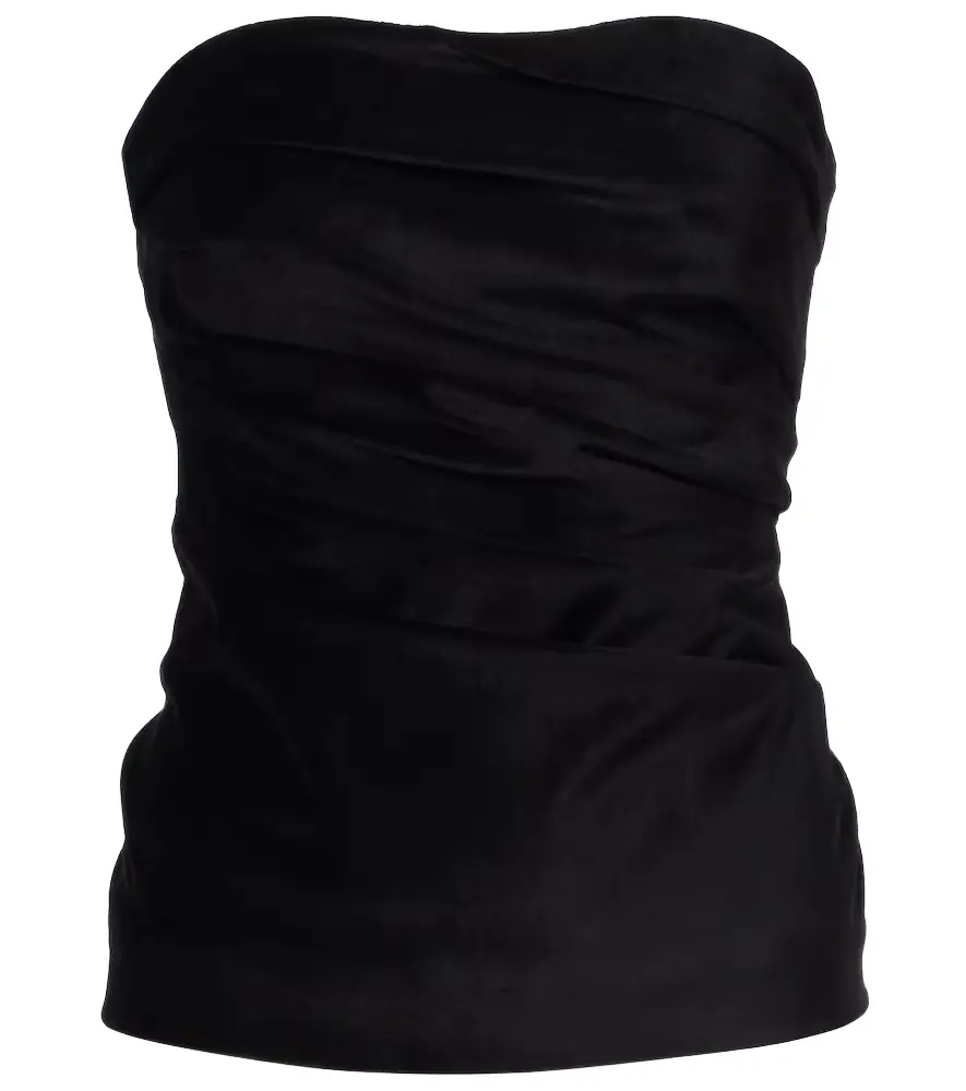 Tove Izel velvet tube top