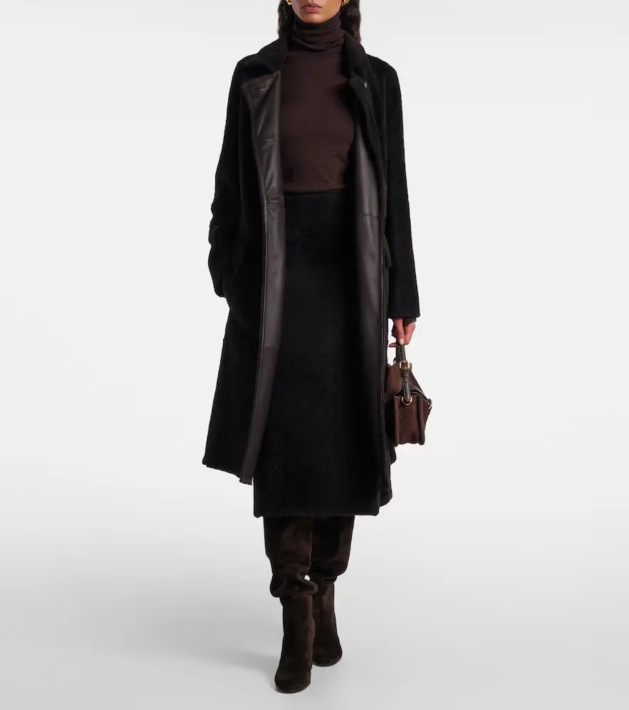 Yves Salomon Shearling maxi skirt | Thumbnail 2