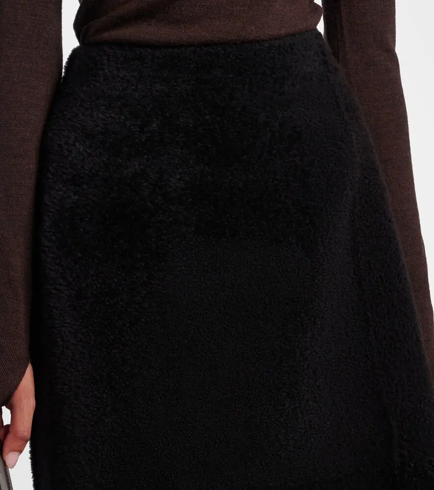 Yves Salomon Shearling maxi skirt | Thumbnail 3