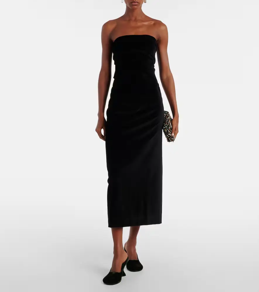Tove Sabella velvet midi dress | Thumbnail 5