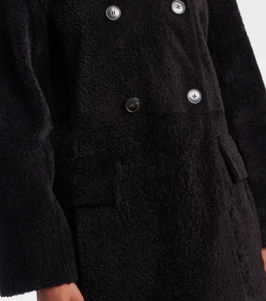 Yves Salomon Double-breasted shearling coat | Thumbnail 3