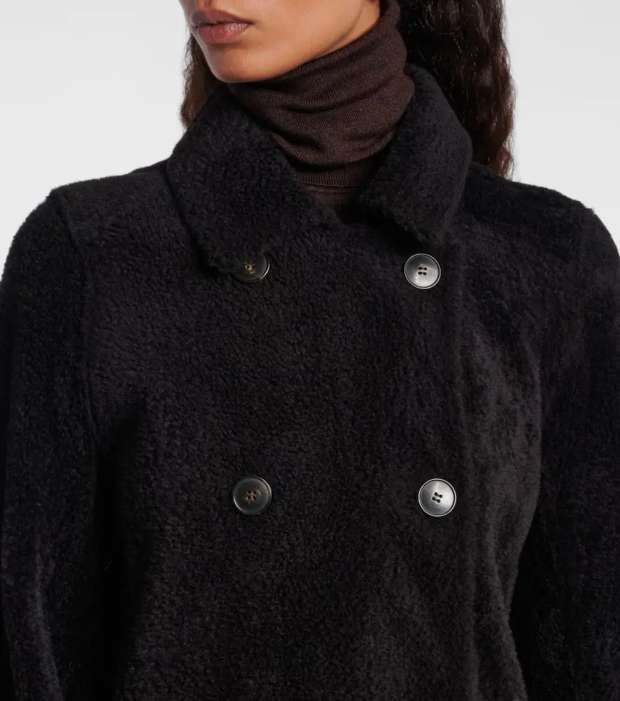Yves Salomon Double-breasted shearling coat | Thumbnail 5