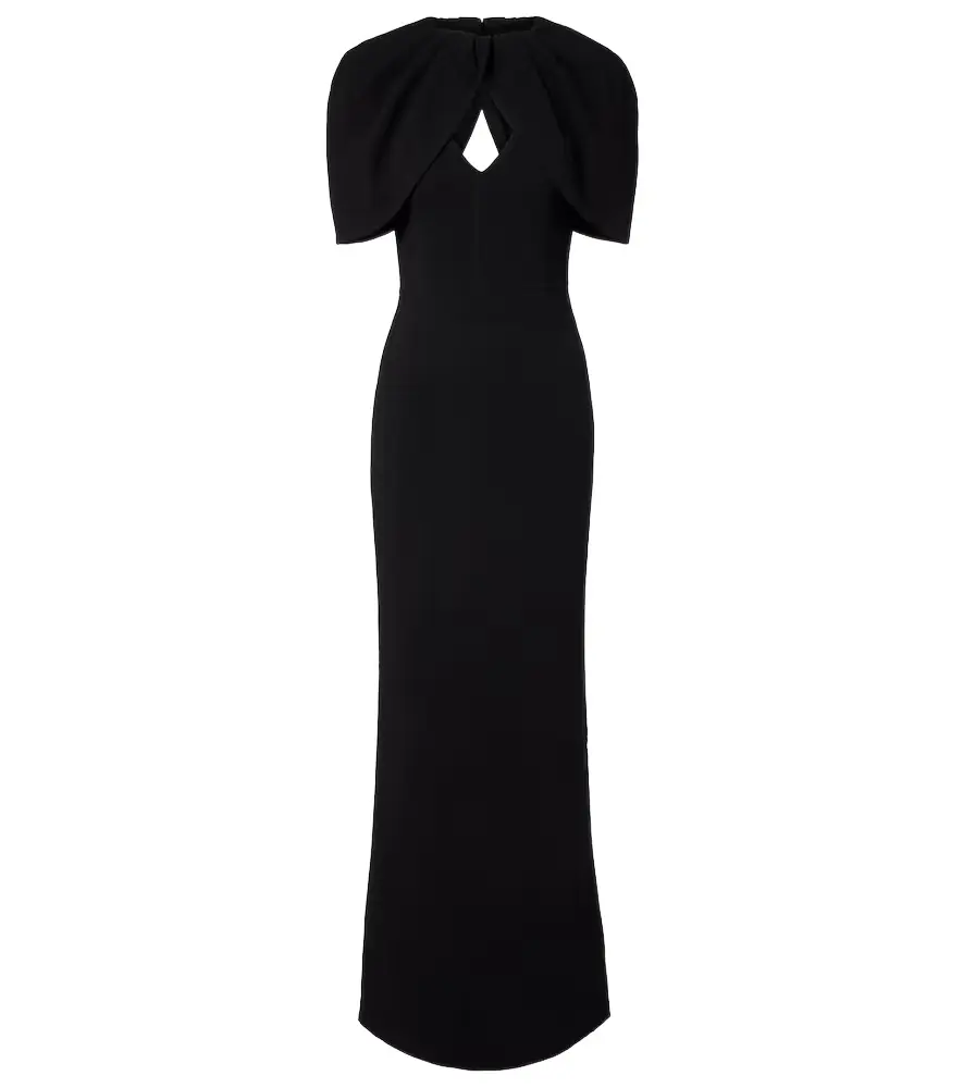 Rebecca Vallance Cameron caped crêpe gown | Image 1 Rebecca Vallance Cameron caped crêpe gown | Image 1