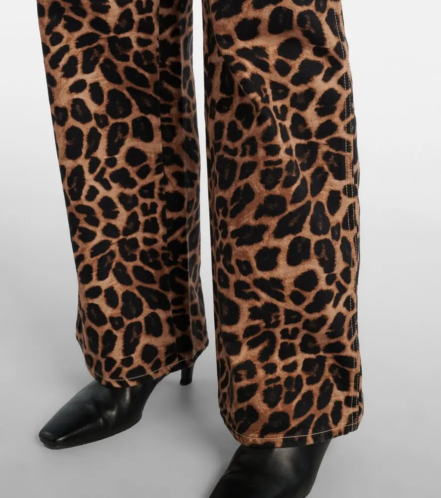 Veronica Beard Leopard-print high-rise wide-leg pants | Thumbnail 2