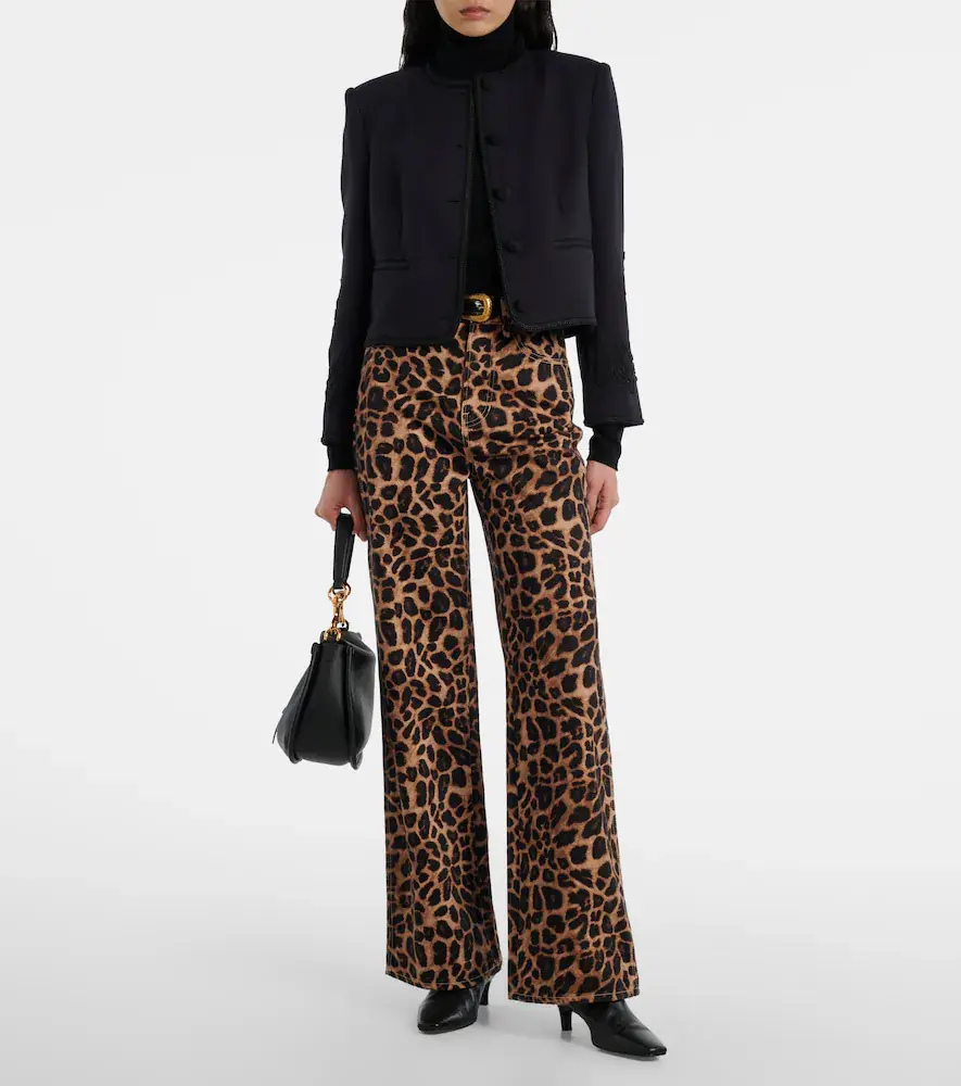 Veronica Beard Leopard-print high-rise wide-leg pants | Thumbnail 3