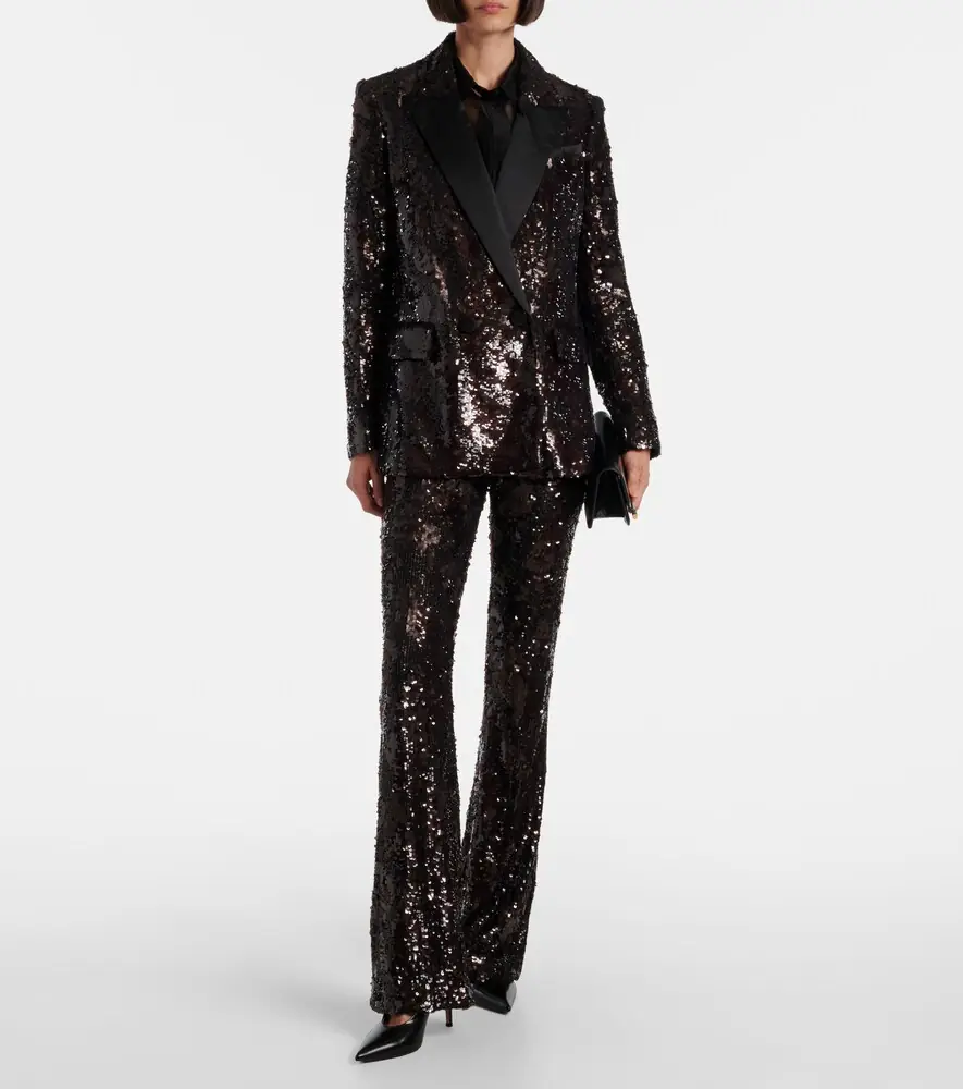 Veronica Beard Sequined double-breasted blazer | Thumbnail 3 Veronica Beard Sequined double-breasted blazer | Thumbnail 3