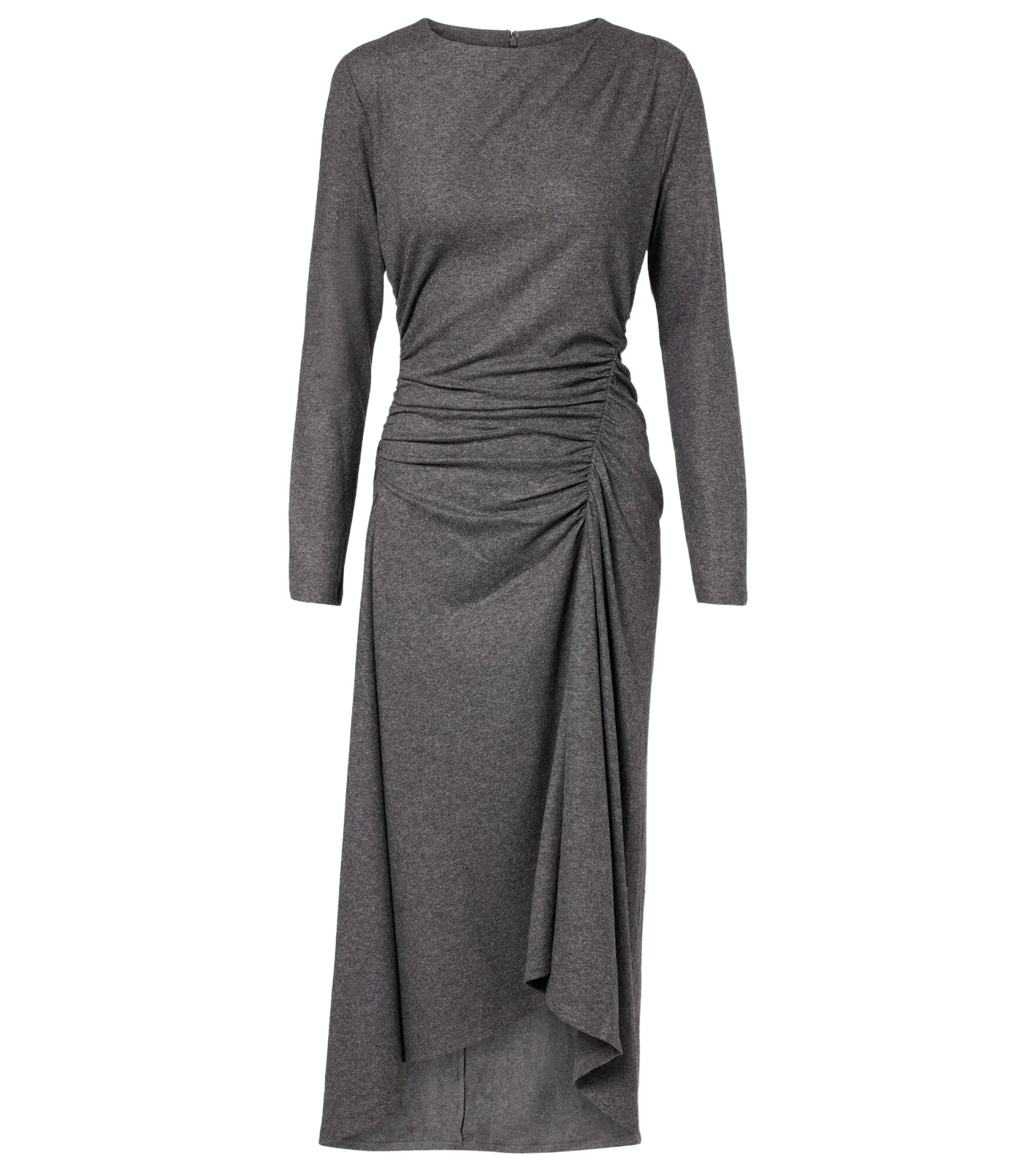 Theodora ruched wool-blend midi dress Theodora ruched wool-blend midi dress