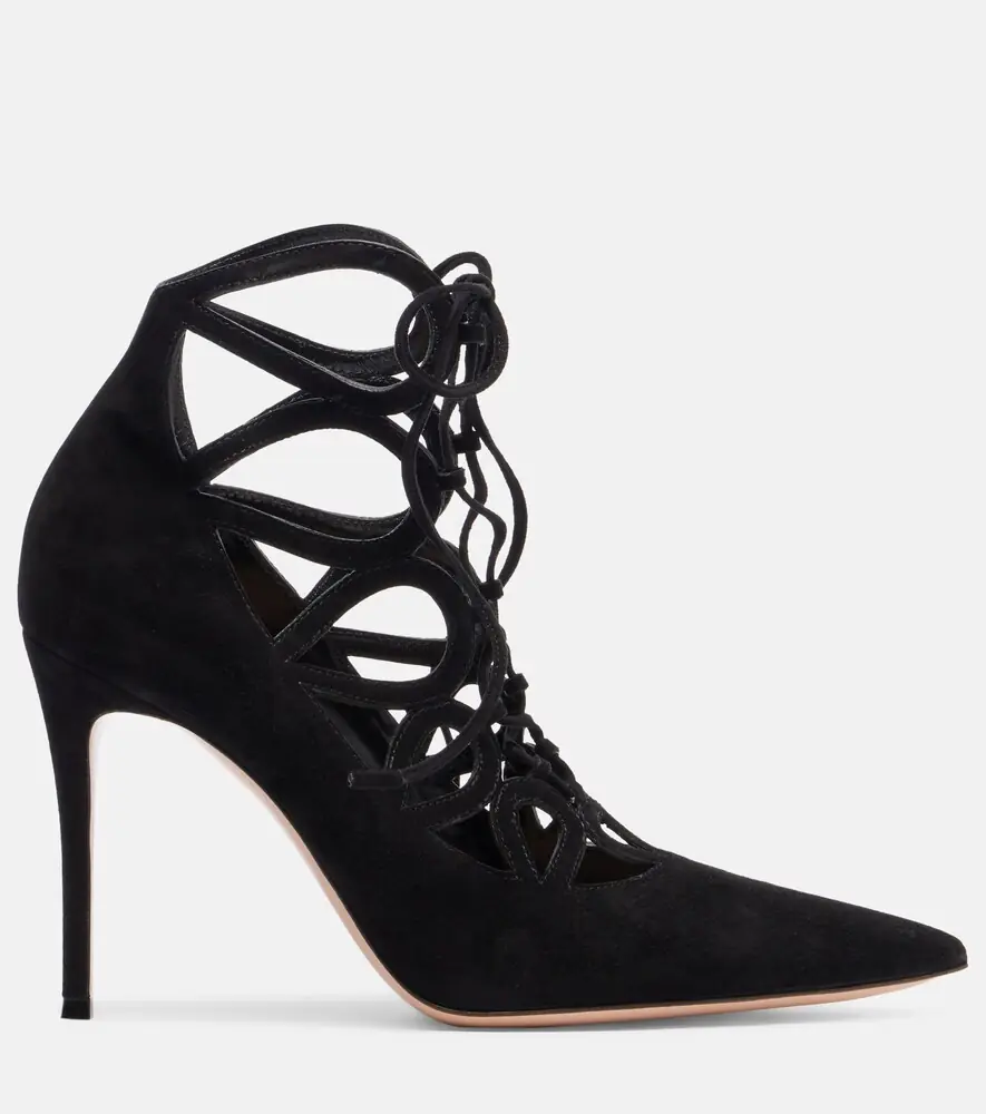 Gianvito Rossi Elisa 95 suede lace-up pumps | Thumbnail 4 Gianvito Rossi Elisa 95 suede lace-up pumps | Thumbnail 4
