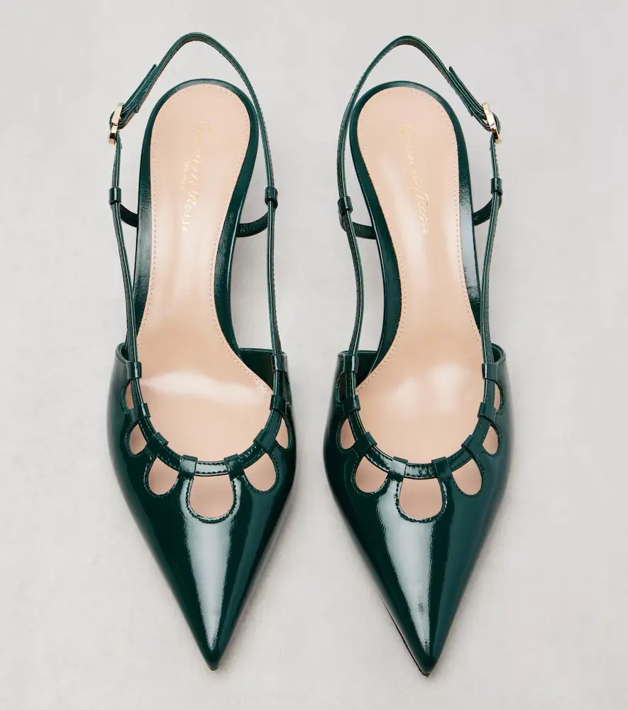 Gianvito Rossi Eloise 55 leather slingback pumps | Thumbnail 2