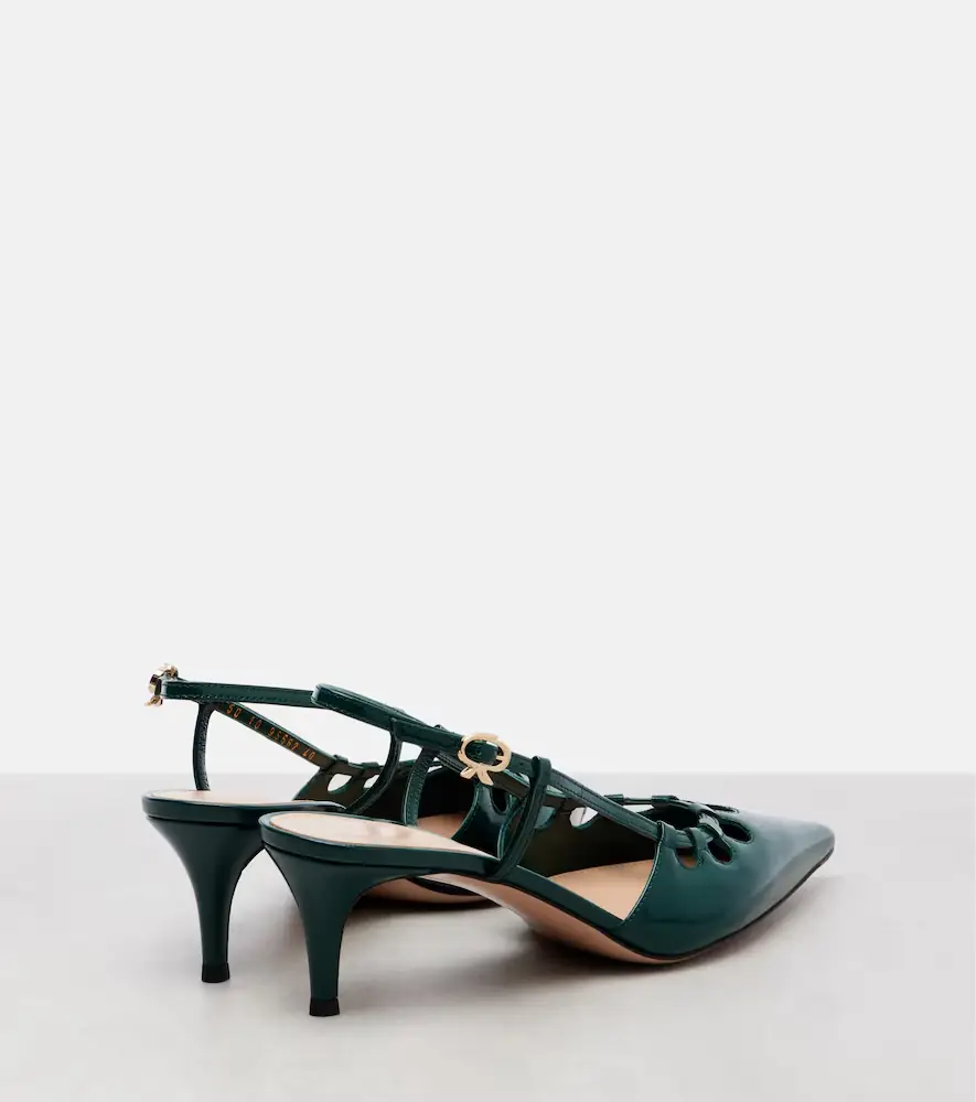 Gianvito Rossi Eloise 55 leather slingback pumps | Thumbnail 3
