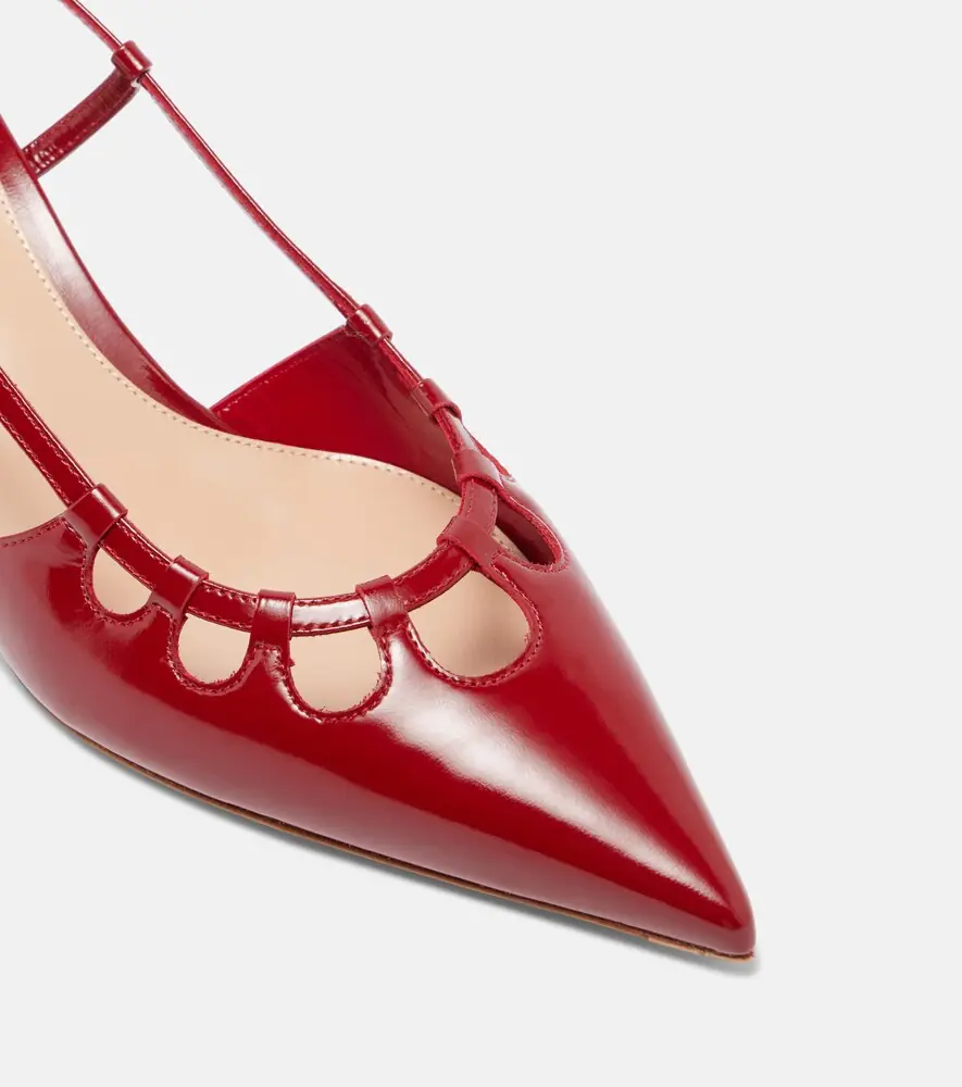 Gianvito Rossi Eloise 55 patent leather slingback pumps | Thumbnail 4