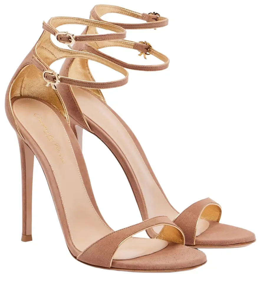 Gianvito Rossi 110 suede sandals